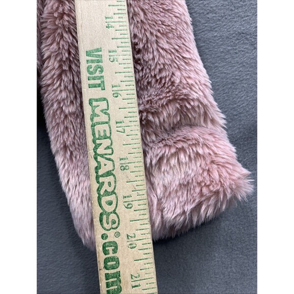 Free People Pink Faux Fur Coat Women's Size S Fluffy Cropped Jacket Boho Chic - Picture 5 of 11